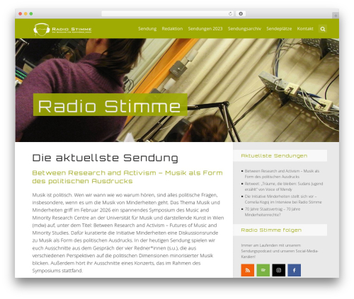 SeaShell WordPress theme - radiostimme.at