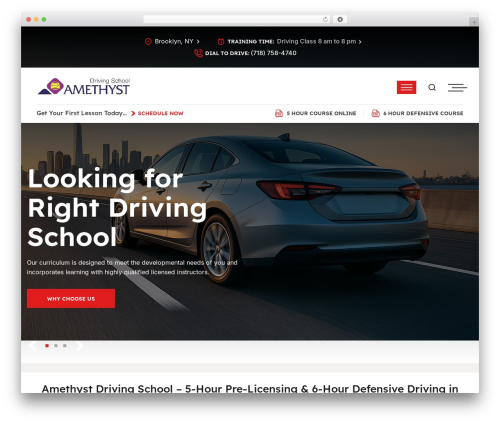 Theme WordPress UDrive - amethystdrivingschool.com