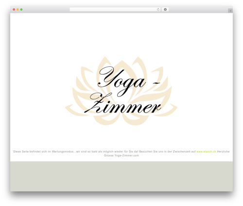 WordPress theme cherry - yoga-zimmer.com