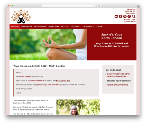 WordPress theme Jackie Responsive - yogaenfieldnorthlondon.co.uk