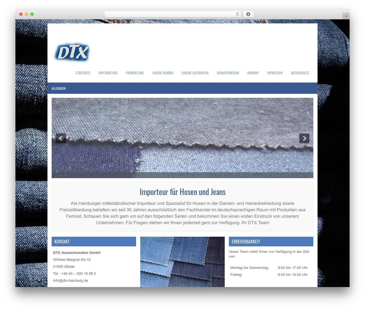 WordPress theme Optimum - dtx-hamburg.com