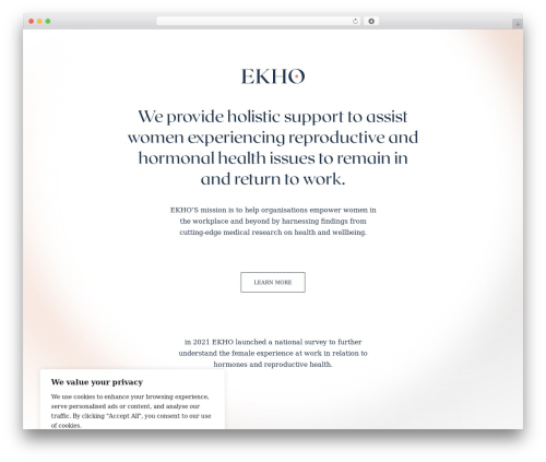 WordPress theme wha-blocks-theme - ekhowellbeing.com