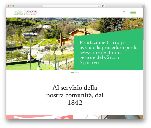 WordPress website theme UnderStrap - fondazionecarisap.it