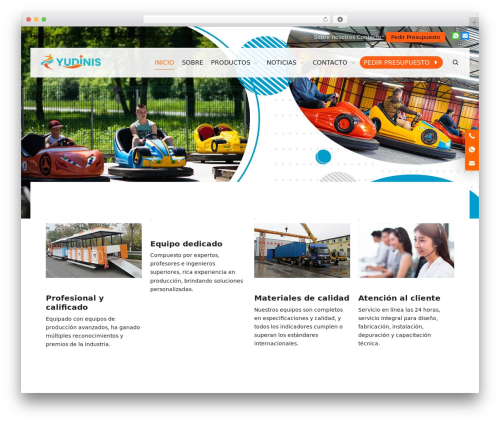 WPPOP premium WordPress theme - dinisatraccion.com