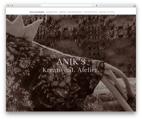 Best WordPress theme Rare - aniks.ch