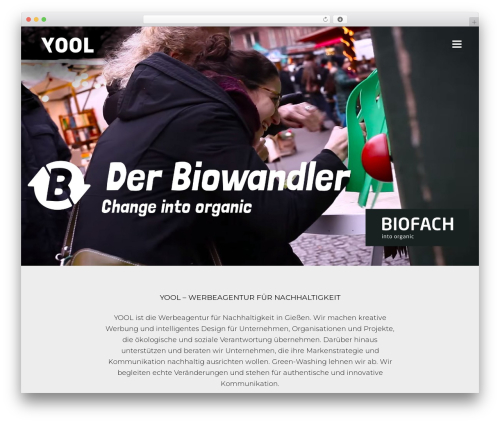 Brick WordPress website theme - yool.de