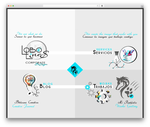 Creative WordPress theme - lobolines.es Creative WordPress theme - lobolines.es