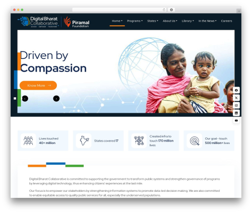DBC Theme WordPress page theme - digitalbharatcollaborative.org