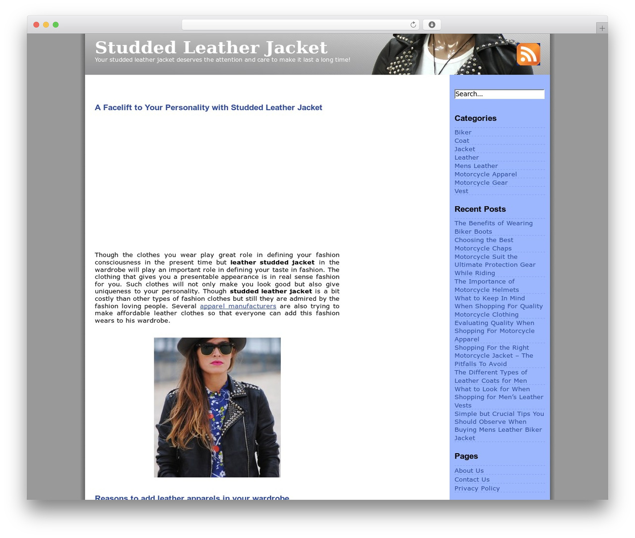 IntelliTheme WordPress theme - yourleatherapparel.com IntelliTheme WordPress theme - yourleatherapparel.com