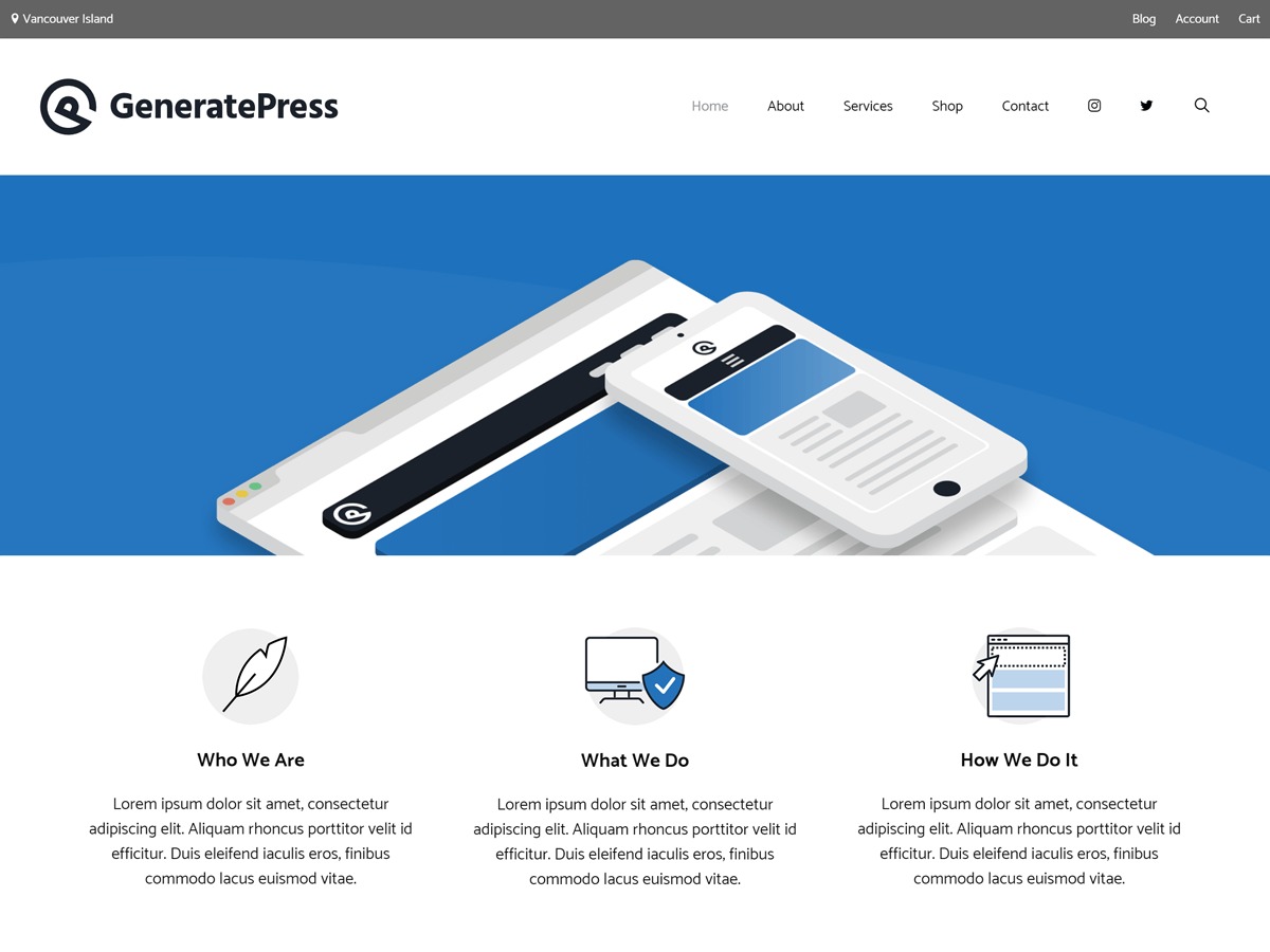 Lizzy Bunting WordPress theme design