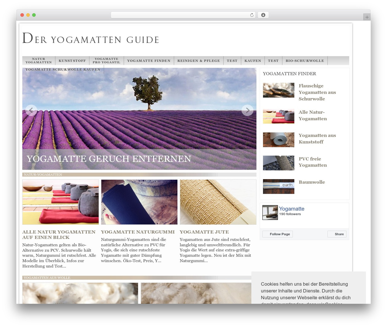 Network-Theme WordPress theme - yogamatte.net