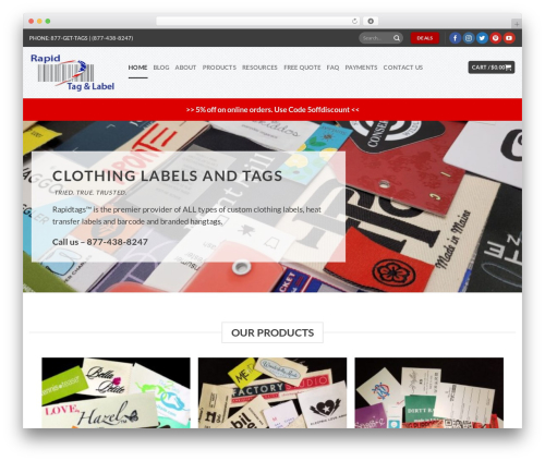Theme WordPress Flatsome - rapidtags.com
