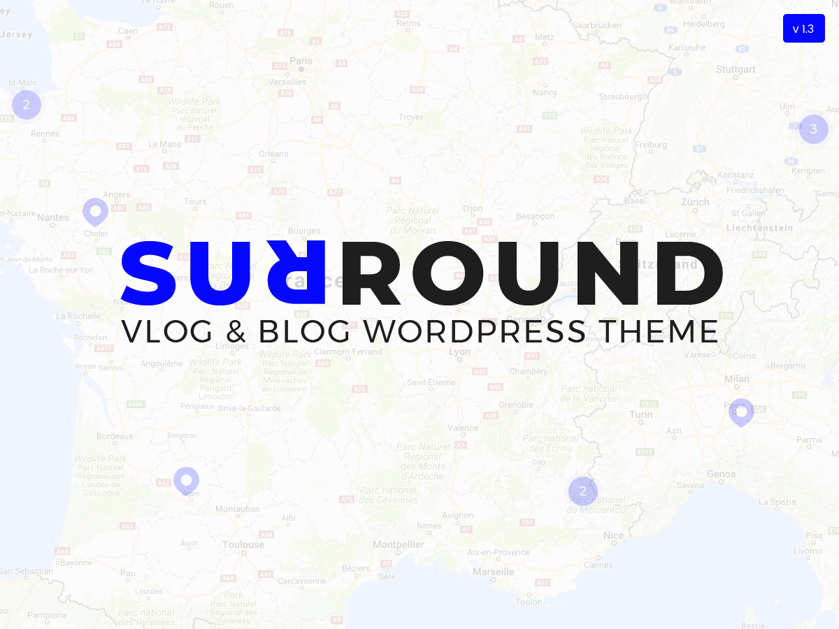 Theme WordPress Surround by Designed by monkeysan