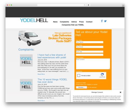 Theme WordPress Yodel Hell - yodelhell.co.uk