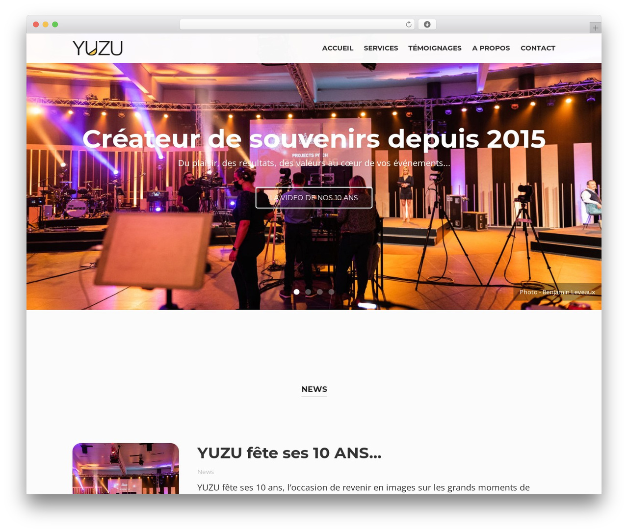 WordPress theme Beetle - yuzuevent.be