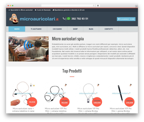 WordPress theme Pin - microauricolari.it