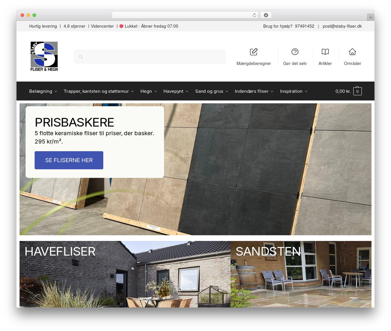 WordPress theme Shoptimizer Child Theme - staby-fliser.dk