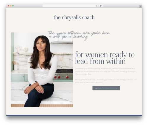 Elliot WordPress theme - thechrysaliscoach.com