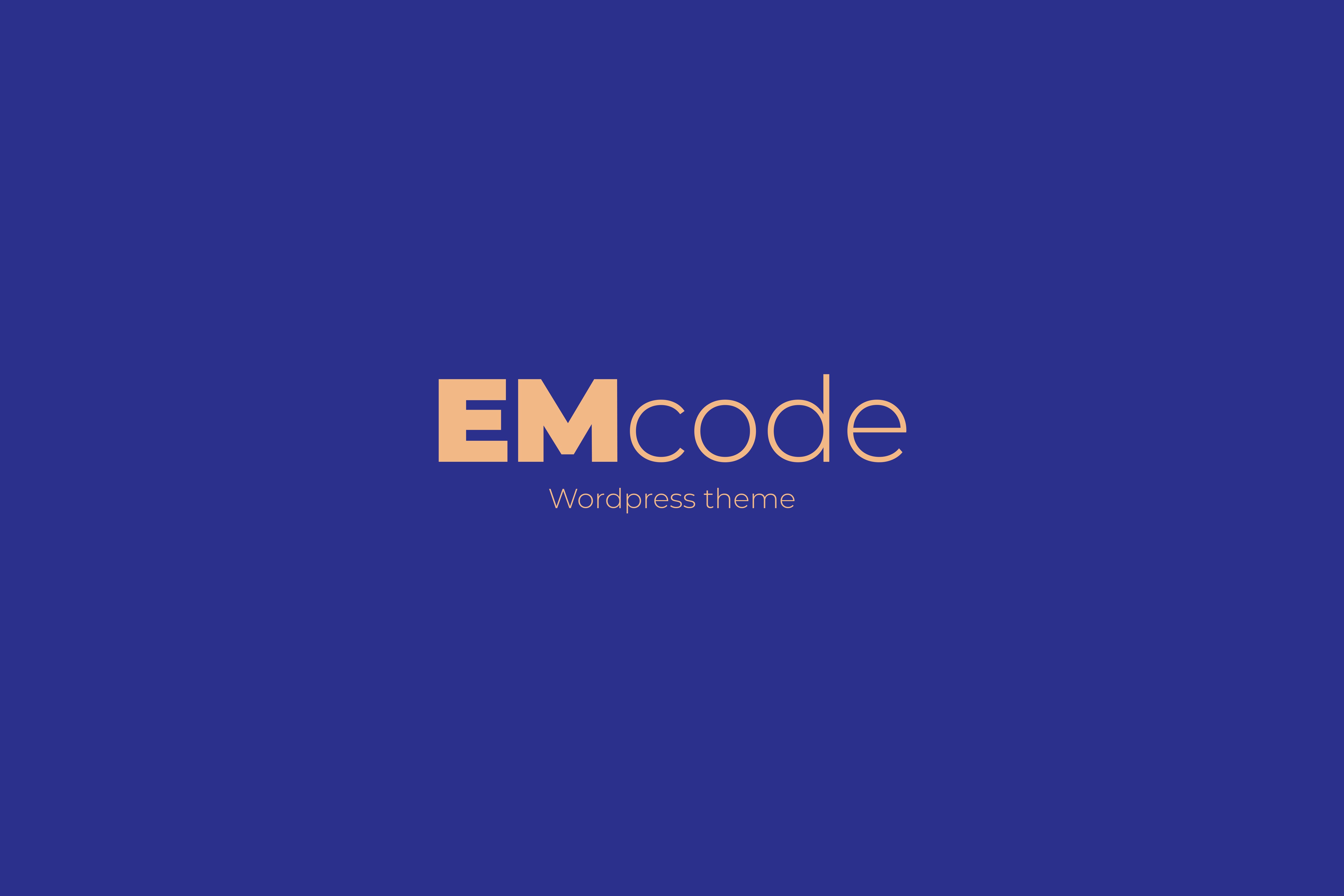 EMcode WordPress theme EMcode WordPress theme
