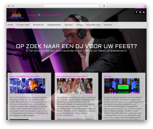 EWA WordPress theme - your-dj.nl