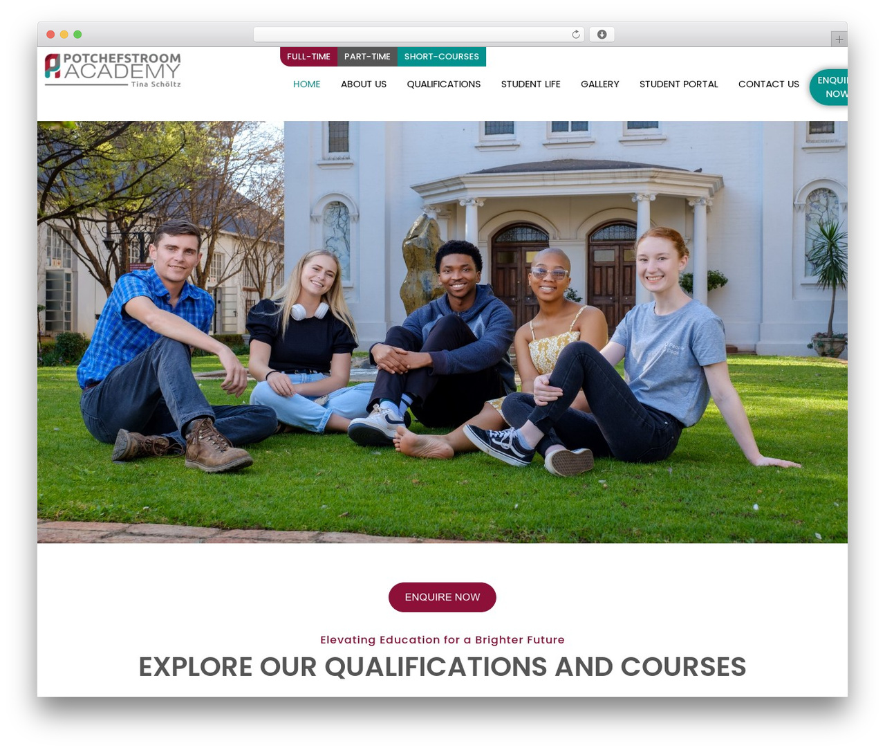 Hello Elementor WordPress theme - potchacademy.co.za