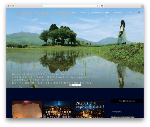 Maverick top WordPress theme - yukahoshino.net