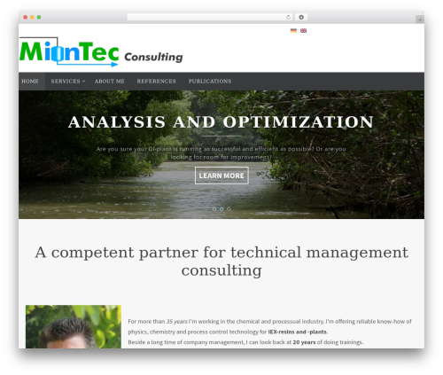 Nirvana WordPress theme - miontec-consulting.de