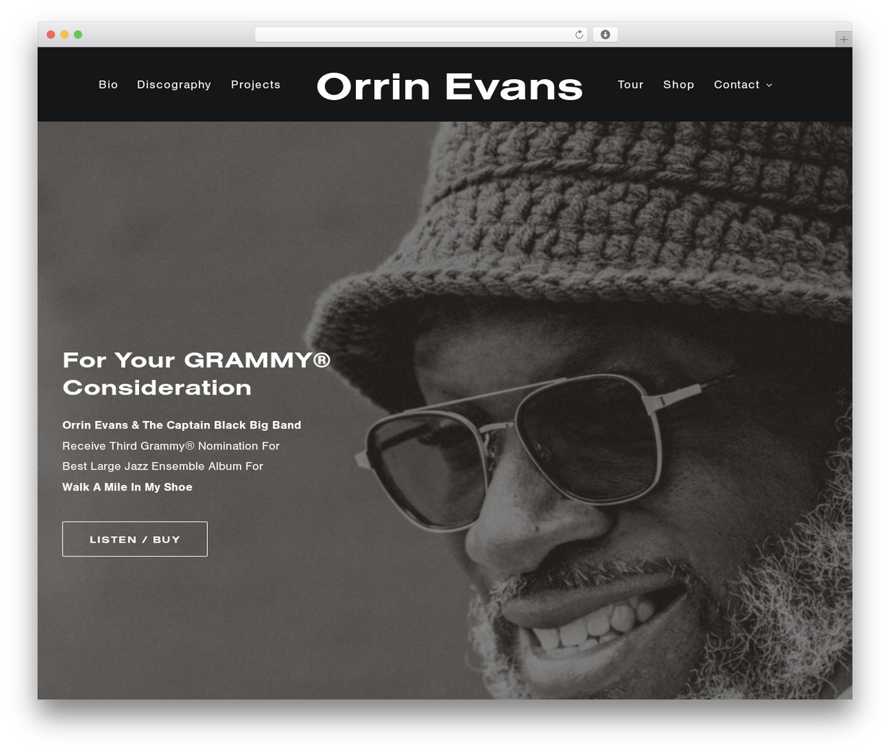 Uncode WP theme - orrinevansmusic.com
