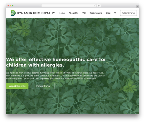 WordPress theme Hovercraft - dynamis-homeopathy.com