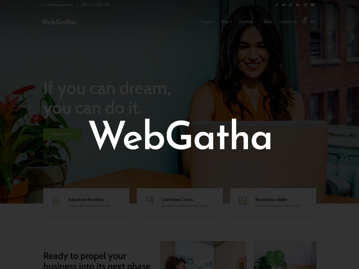 WordPress theme WebGatha by TeamWP @Potenza Global Solutions