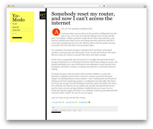 WordPress website theme Esquire - yo-modo.com