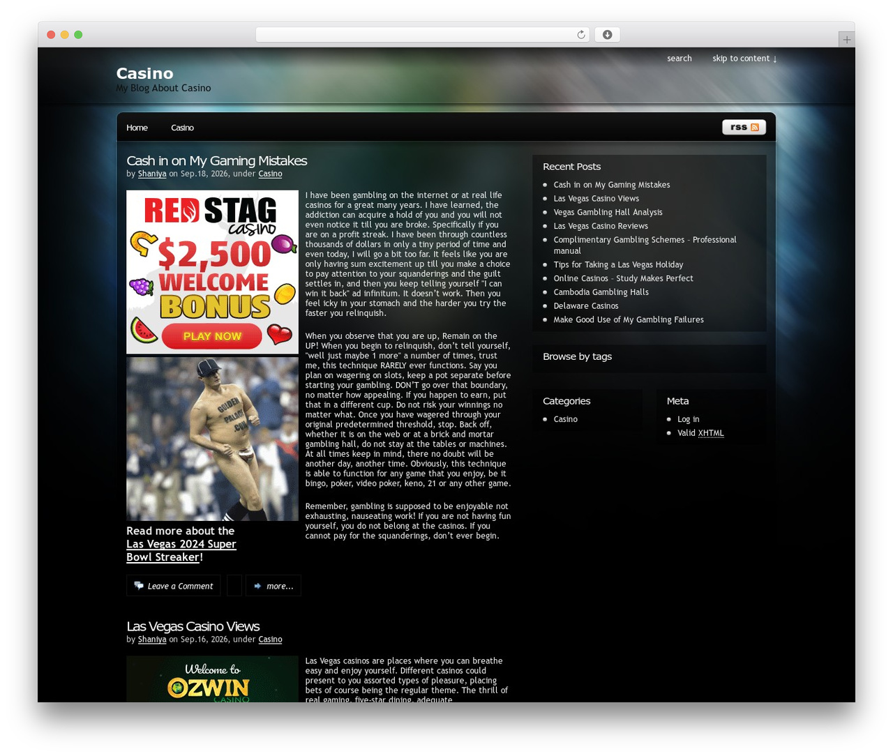 WordPress website theme Pixel - radiocasino.com