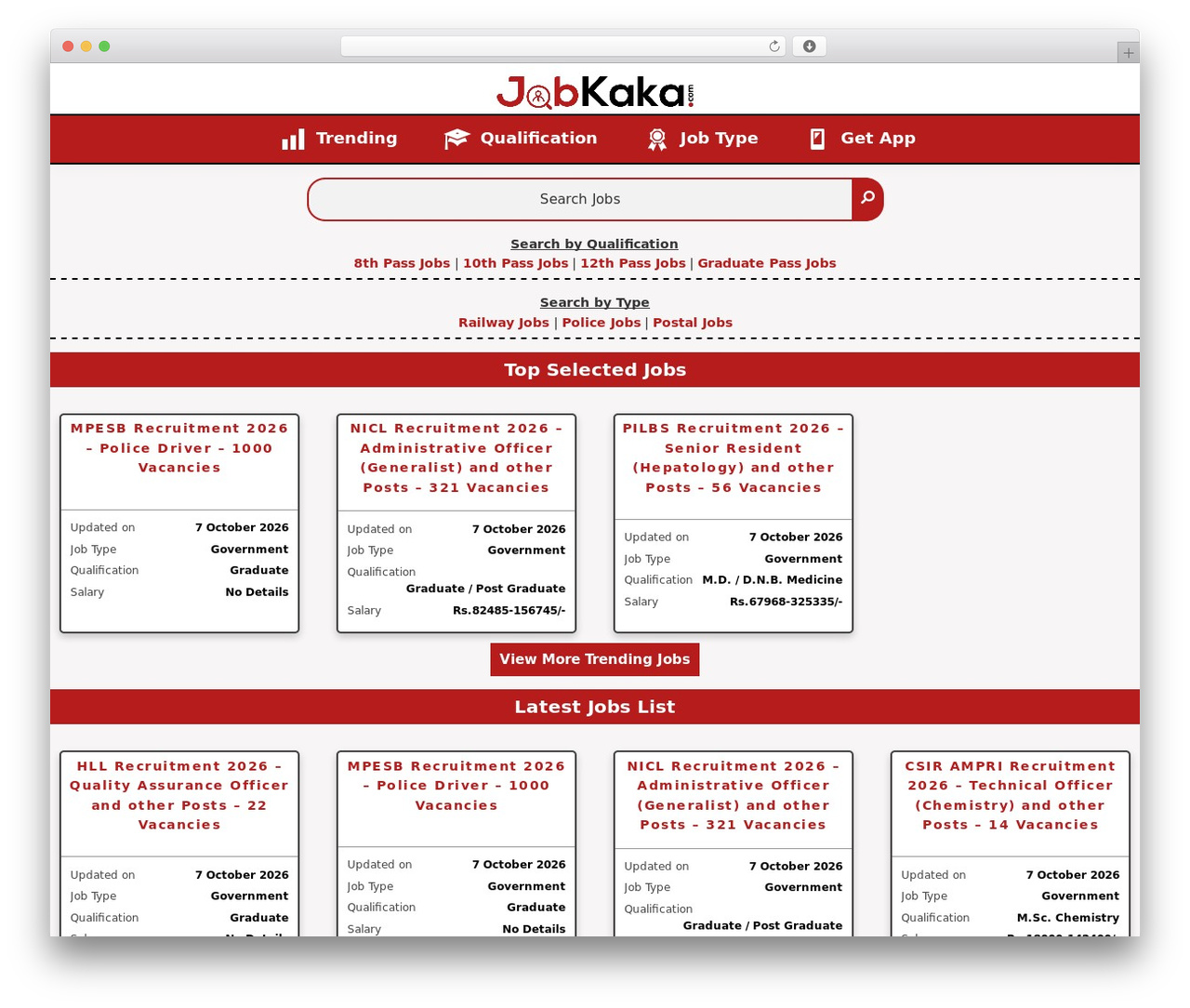 Genesis WordPress website theme - www.jobkaka.com