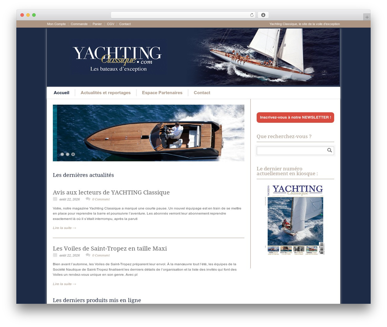 Modernize WordPress theme - yachtingclassique.com Modernize WordPress theme - yachtingclassique.com