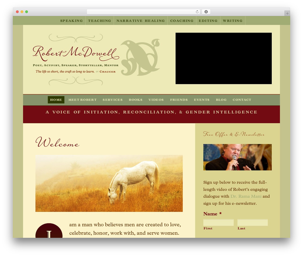 Reddinger theme WordPress - robertmcdowell.net