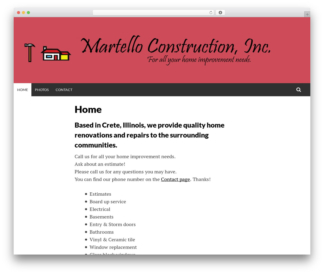 Simone WordPress website theme - martelloconstruction.net Simone WordPress website theme - martelloconstruction.net