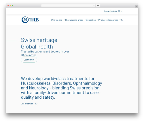 TRB WordPress theme - www.trbchemedica.com