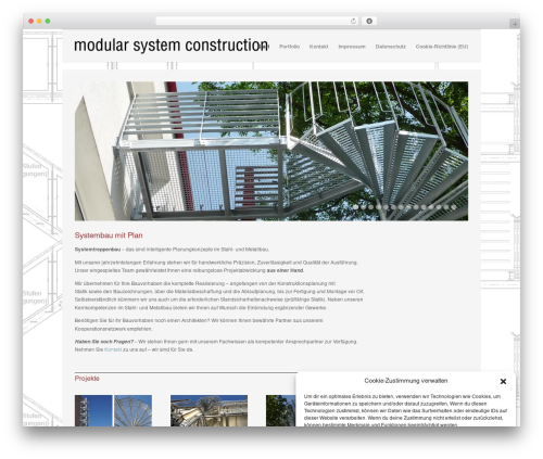 WordPress theme Uber - modular-system-construction.de