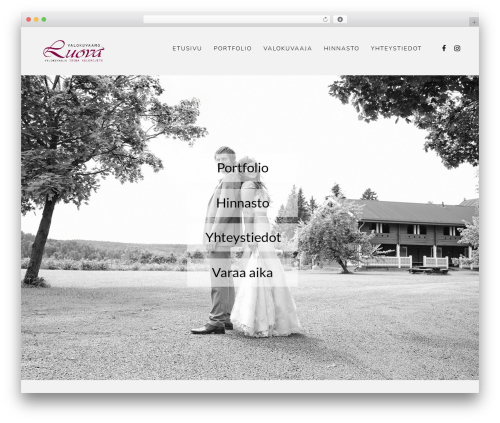 Basic WordPress theme - valokuvaamoluova.com