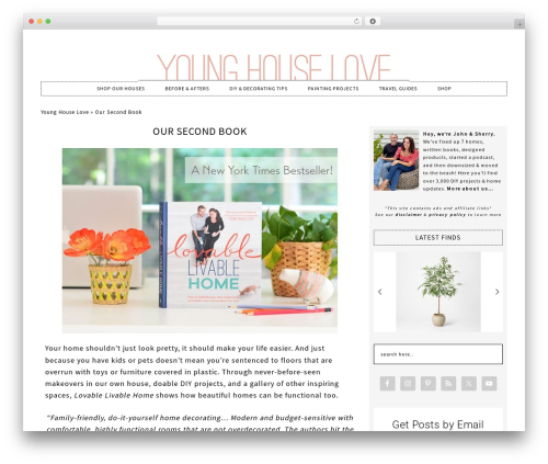Fun WordPress Theme WordPress theme - younghouselove.com/lovable-livable-home