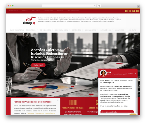 Ai WordPress plugin - sincovaga.com.br