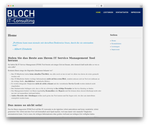 Modular Lite WordPress website theme - bloch-it-consulting.com