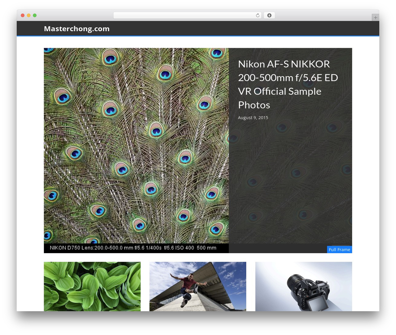 Powered theme WordPress - masterchong.com Powered theme WordPress - masterchong.com