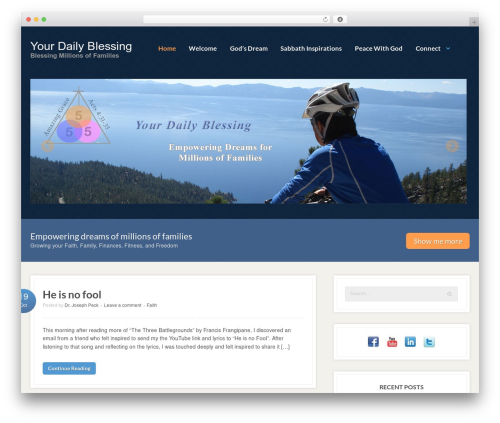 Resort theme WordPress - yourdailyblessing.com