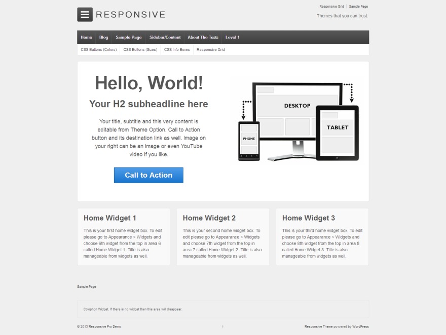 Responsive WordPress store theme Responsive WordPress store theme