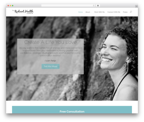 Theme WordPress Divi - radianthealthcoach.com