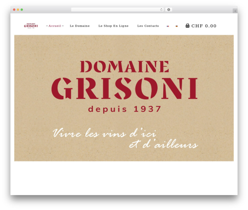 Wp menu cart pro WordPress plugin - grisoni-vins.ch