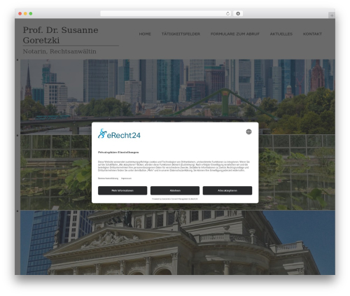 Virtue WordPress theme - goretzki-notarin.de
