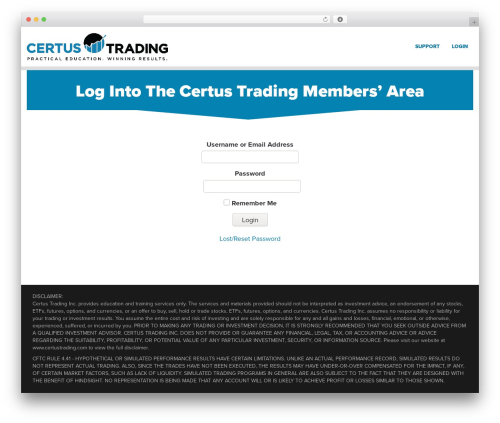 Wlm for infusionsoft WordPress plugin - members.certustrading.com