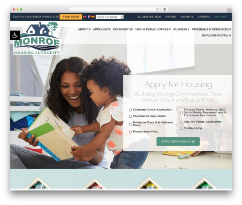 WordPress theme Starter Theme - monroehousing.com